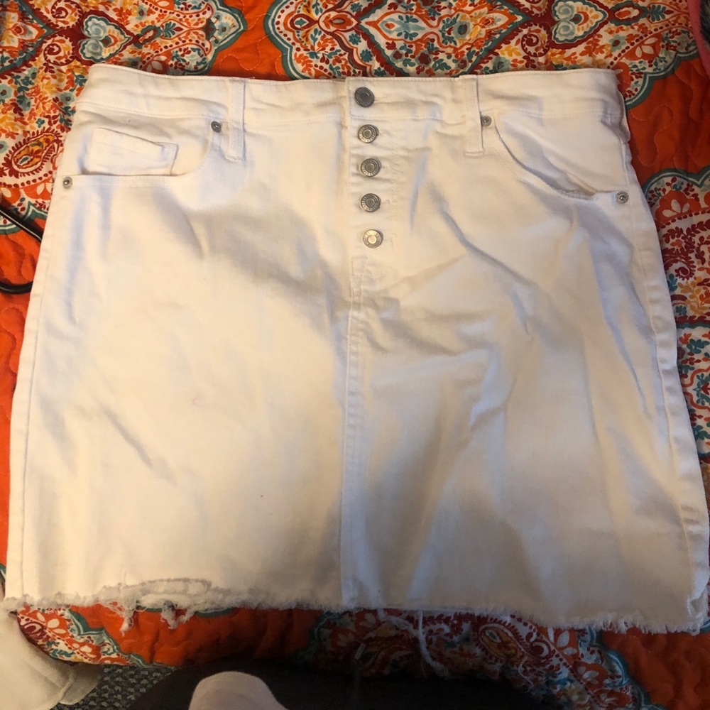 Mossimo Supply Co white denim skirt